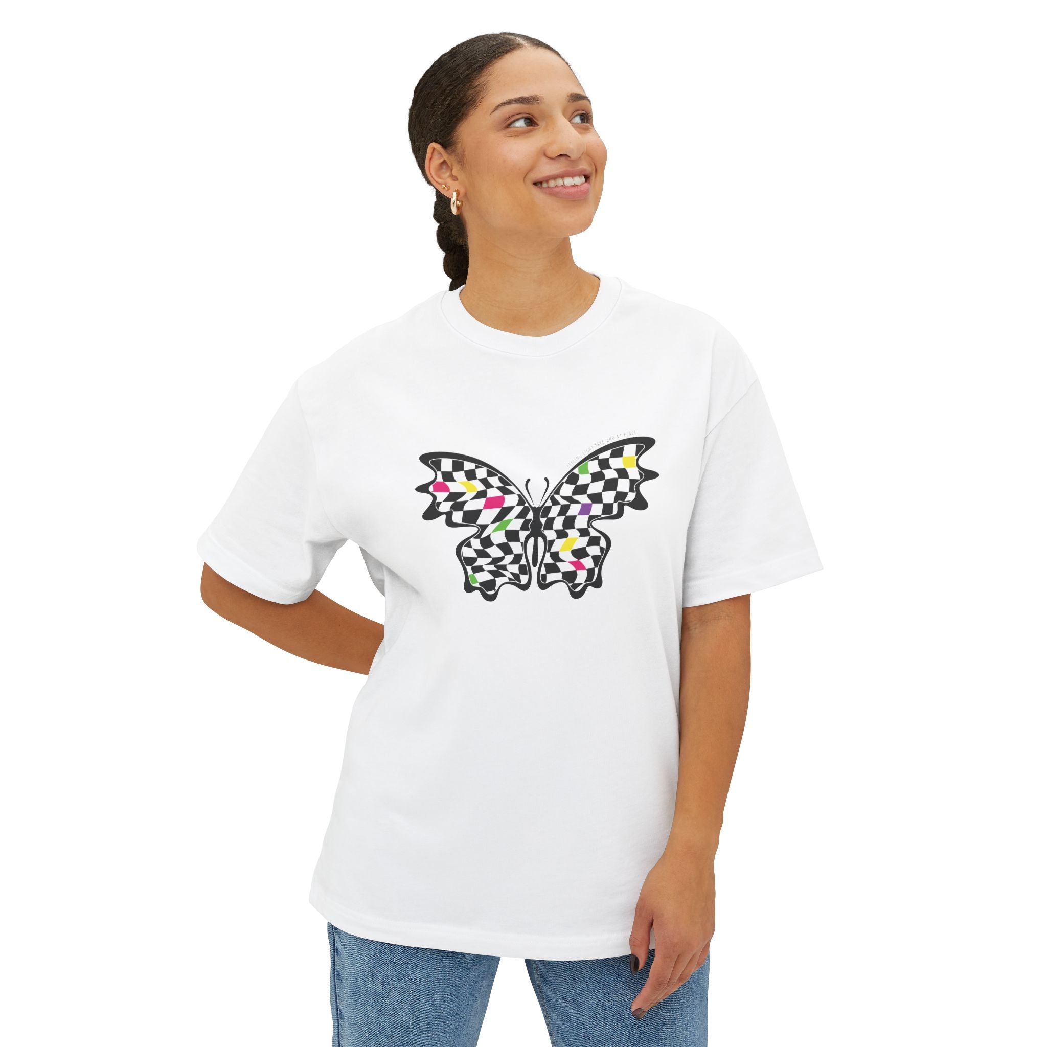 Glitched Butterfly Oversized Tee